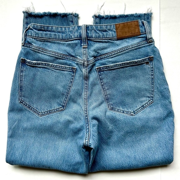 Madewell Curvy Perfect Vintage Jeans Bradwell Wash Raw Fray Hem Distressed Sz 27 - Picture 10 of 14